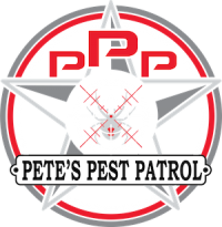 Pete's Pest Patrol Logo White Image