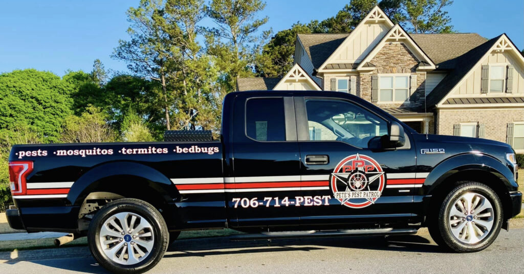 Petes Pest Control Company Truck